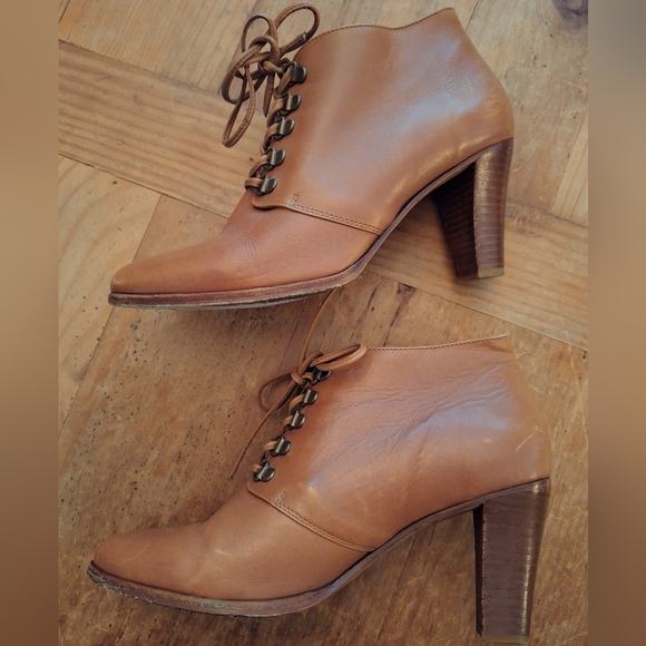 Sezane Heeled Leather Boots - Picture 4 of 10